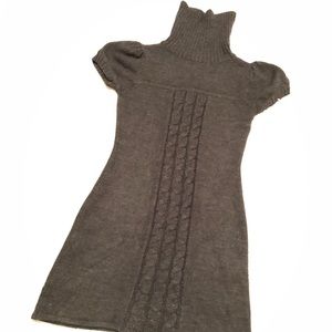 Turtleneck long gray sweater